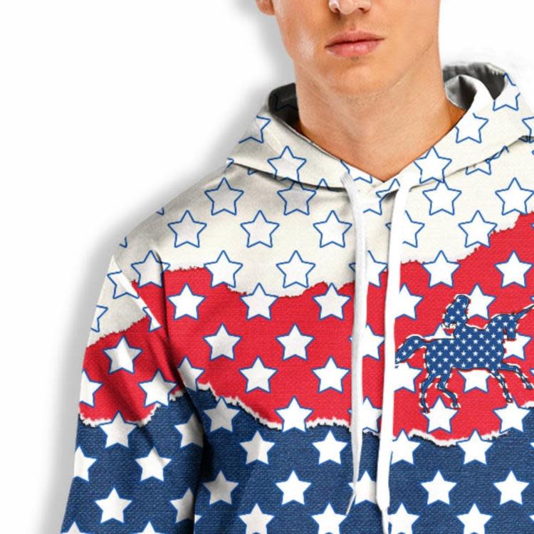 2023新款春秋3D數碼印花獨立日獨角獸男休閒寬松衛衣-細節圖5