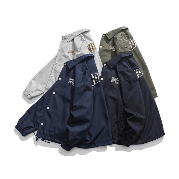 北界男裝 美式潮牌2023新款秋季掛包字母貼布繡夾克外套男-細節圖5