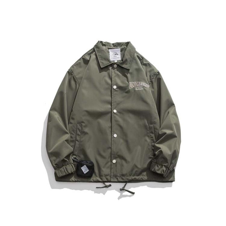 北界男裝 美式潮牌2023新款秋季掛包字母貼布繡夾克外套男-細節圖6