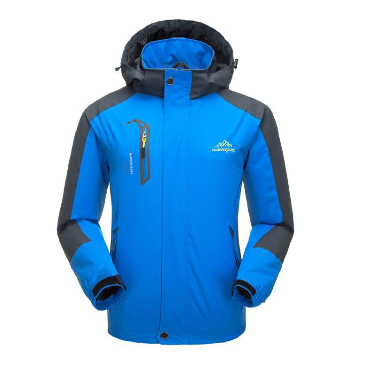 夾克 歐碼袖長尺寸出口戶外沖鋒衣男女大碼山騎行防風外套-細節圖3