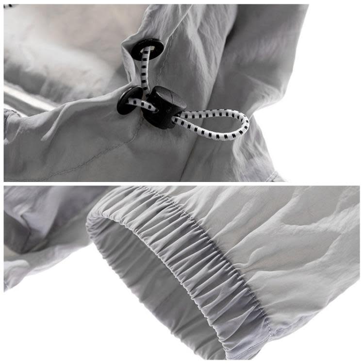 外套 寶螺大碼男裝涼感防曬衣連帽夏季胖子加肥加大透氣防紫外線-細節圖4