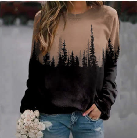 衛衣 20233D打印時尚運動圓領休閒寬松圓領廠家女式、絨衫-細節圖7