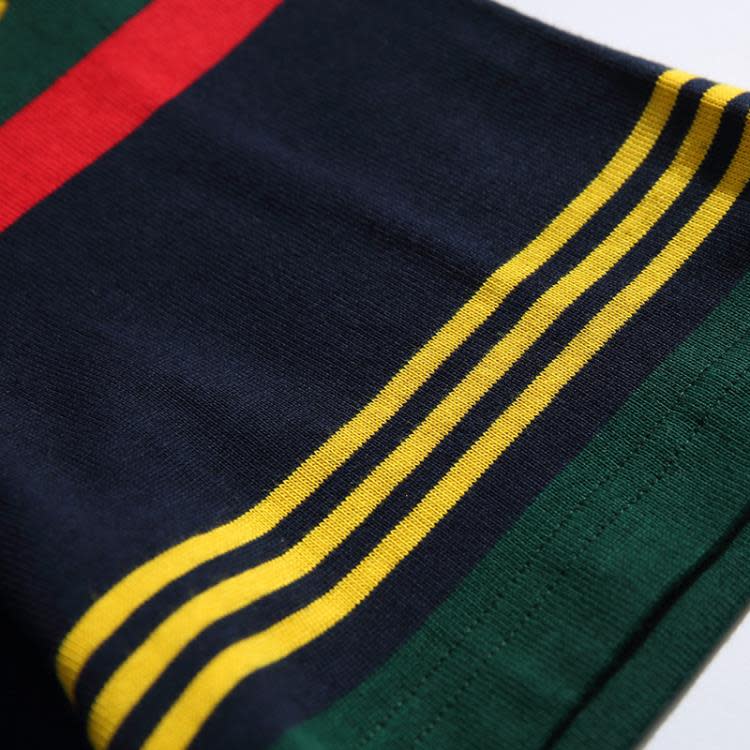 北界男裝 美式潮牌2023夏季新款Cityboy條紋短袖T恤男半袖打底衫-細節圖5