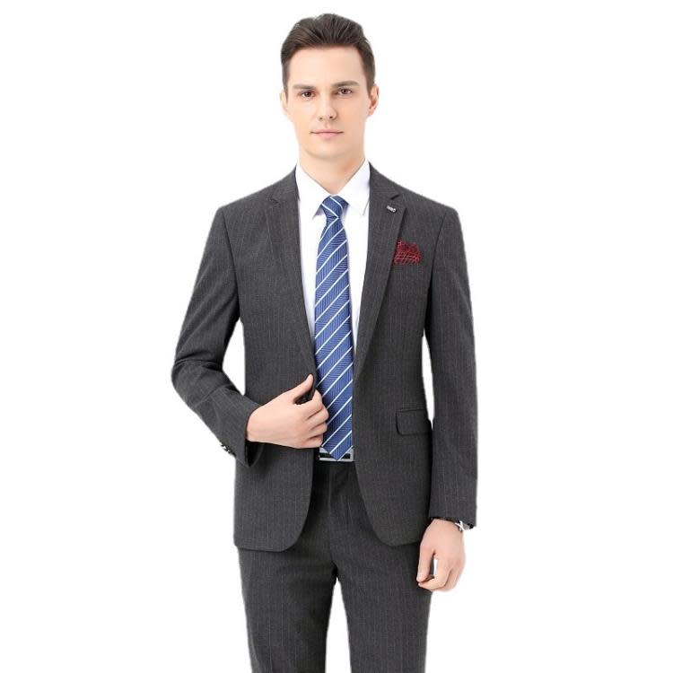 男西裝套裝春秋正裝新郎修身西服外套休閒商務職業裝男裝上衣正韓-細節圖5