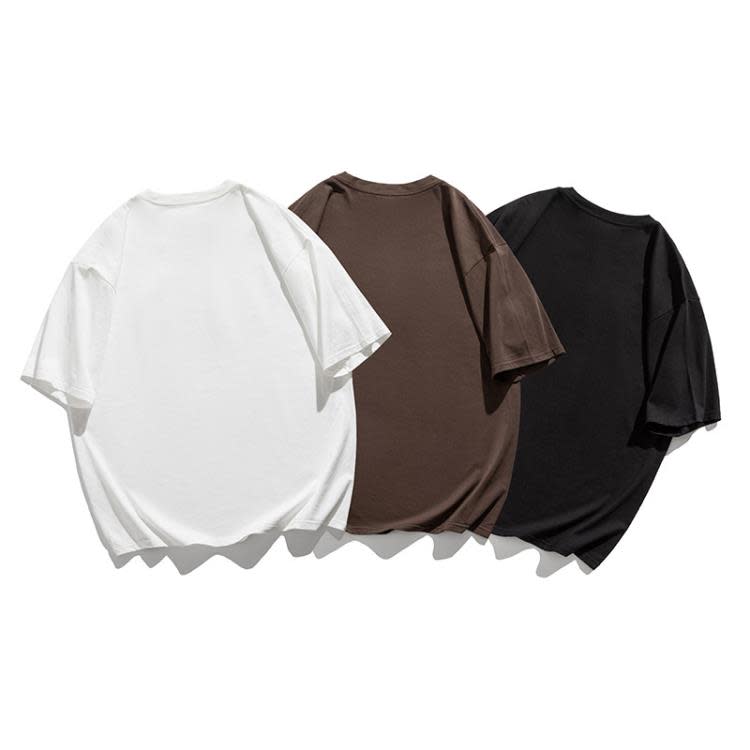 北界男裝 美式潮牌2023夏季新款字母印花寬松休閒短袖T恤男士tee-細節圖2