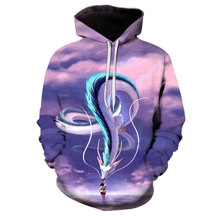 2023春秋潮牌熱銷鬼娃搞笑3D數碼印花大碼男裝棒球服衛衣-細節圖6