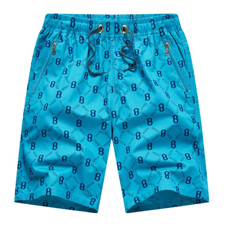 短褲 沙灘褲男寬松純棉加肥加大碼男士夏季休閒五分褲外穿花大褲衩-細節圖3