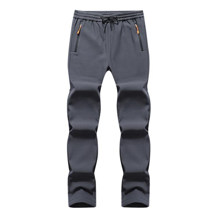 搖粒絨沖鋒褲男秋冬戶外加絨軟殼防風透氣保暖登山褲徒步滑雪褲子-細節圖5