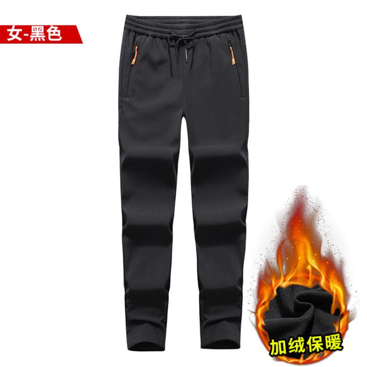 搖粒絨沖鋒褲男秋冬戶外加絨軟殼防風透氣保暖登山褲徒步滑雪褲子-細節圖7