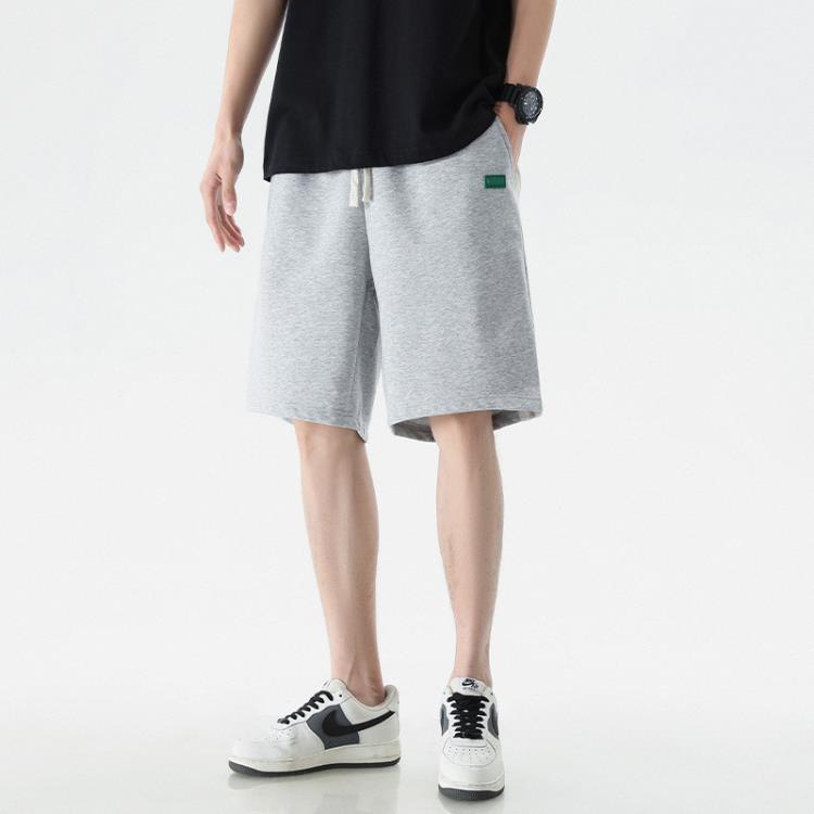 短褲 休閒男士2023夏季純色五分褲潮牌寬松運動中褲戶外休閒褲男褲-細節圖4