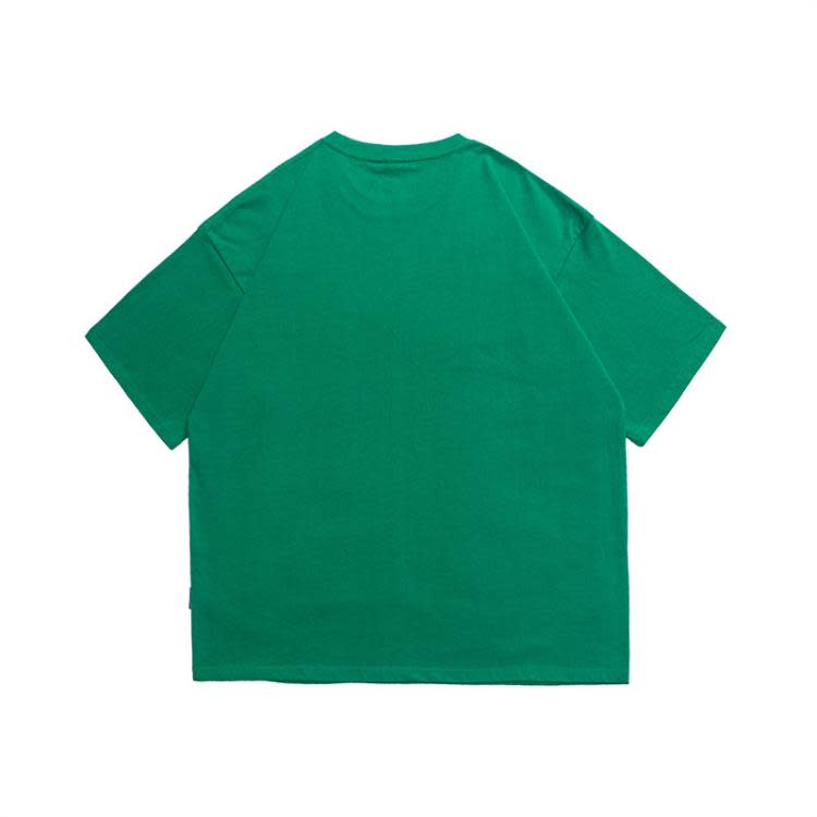 北界男裝 美式潮牌2023夏季新款不規則字母點線刺繡短袖T恤男體恤-細節圖3