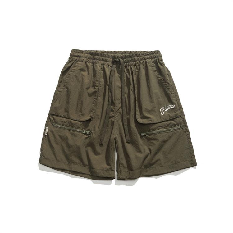 北界男裝 美式潮牌2023夏季新款寬松休閒短褲男ins戶外工裝五分褲-細節圖2