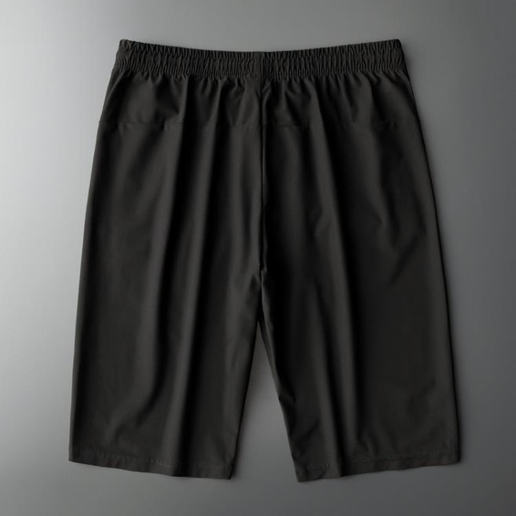 休閒褲 寶螺夏季加肥加大胖人男褲直筒黑色透氣七分褲肥胖大碼褲男-細節圖3