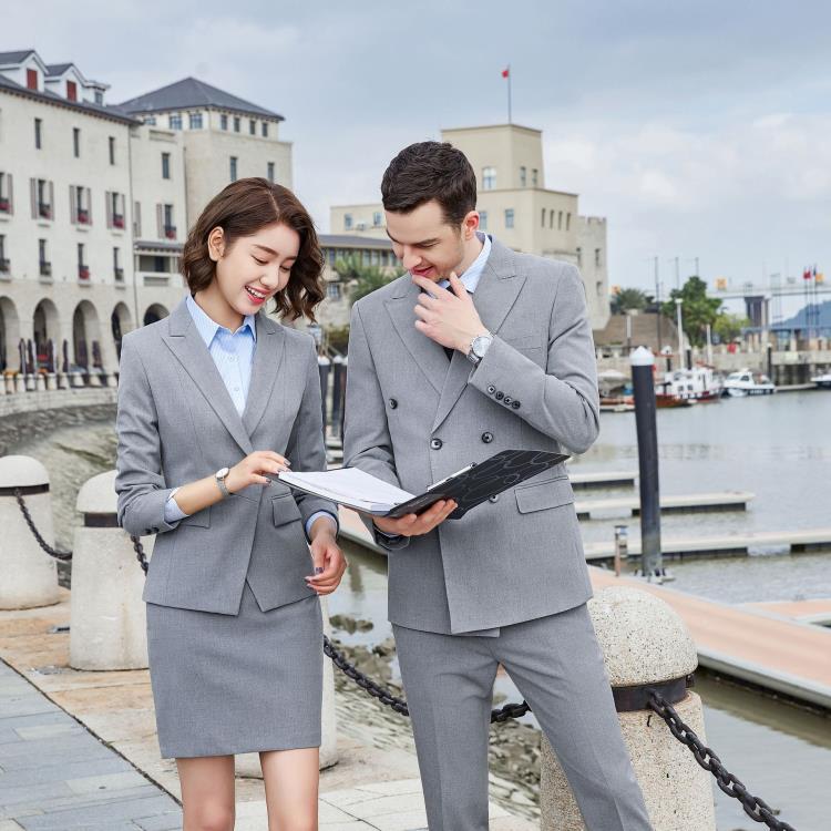 英倫風總裁西裝職業套裝男女商務工作服售樓部公務員銀行經理公關-細節圖3