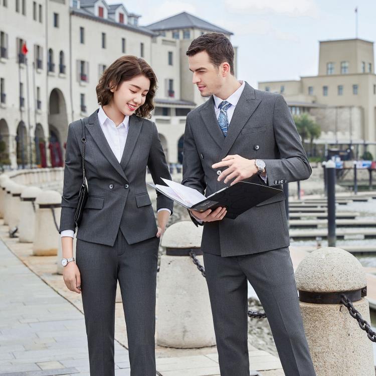 英倫風總裁西裝職業套裝男女商務工作服售樓部公務員銀行經理公關-細節圖4