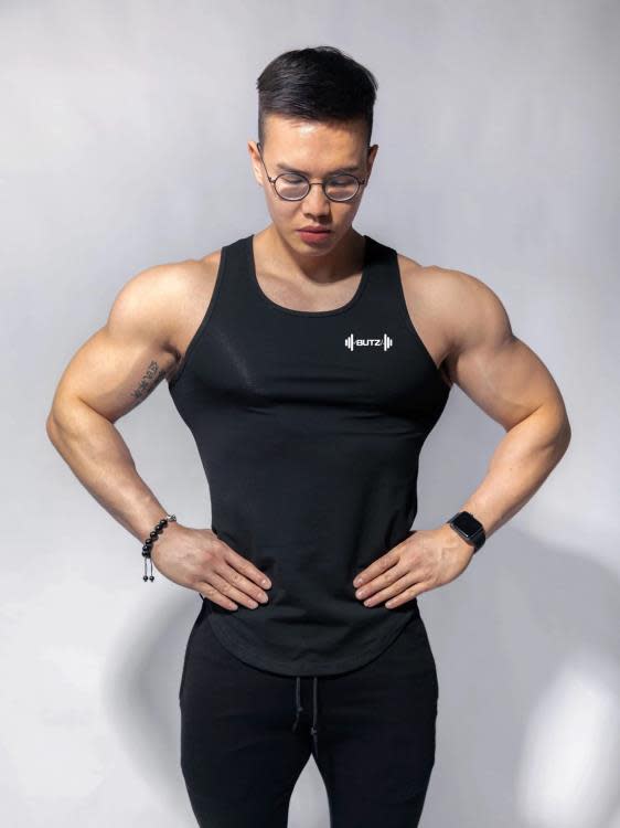 T恤 肌肉博士2023新款夏透氣運動背心男款修身健身無袖批髮-細節圖7