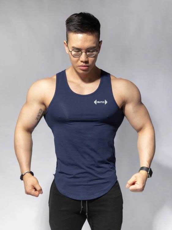 T恤 肌肉博士2023新款夏透氣運動背心男款修身健身無袖批髮-細節圖9