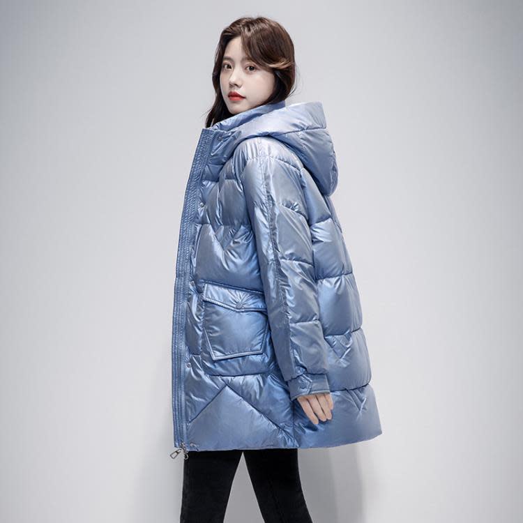 商場同款羽絨棉服女今年新款冬季正韓時尚中長款小個子加厚外套-細節圖5