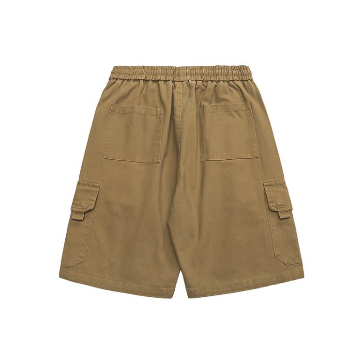 北界男裝 美式潮牌2023夏季新款直筒休閒短褲男潮流戶外工裝褲子-細節圖3