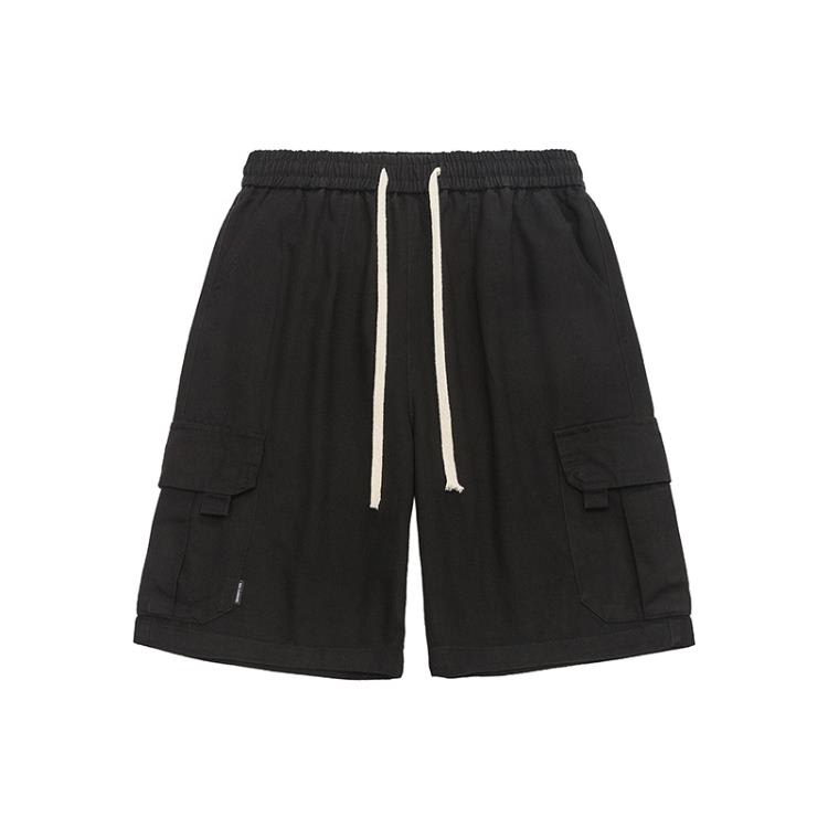 北界男裝 美式潮牌2023夏季新款直筒休閒短褲男潮流戶外工裝褲子-細節圖4