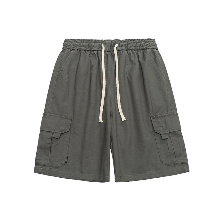 北界男裝 美式潮牌2023夏季新款直筒休閒短褲男潮流戶外工裝褲子-細節圖5