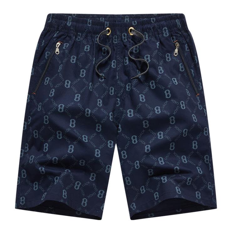 短褲 沙灘褲男寬松純棉加肥加大碼男士夏季休閒五分褲外穿花大褲衩-細節圖9