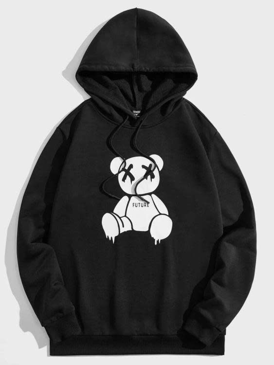 2023新款時尚休閒FUTUREr字母印花男女同款連帽套頭衛衣-細節圖2