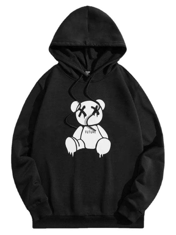 2023新款時尚休閒FUTUREr字母印花男女同款連帽套頭衛衣-細節圖5