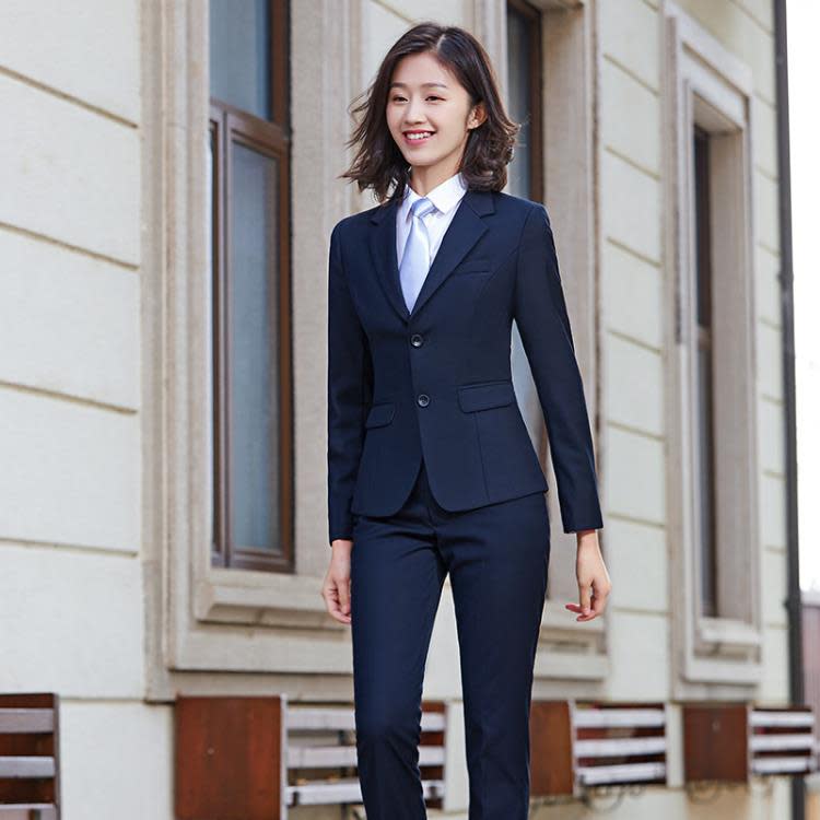 高檔商務西裝職業裝男女同款公司單位工裝白領顯瘦工作服西服正裝-細節圖4