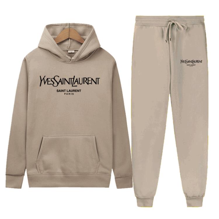 套裝 歐美秋冬季新款時尚男女休閒運動印花連帽-細節圖2