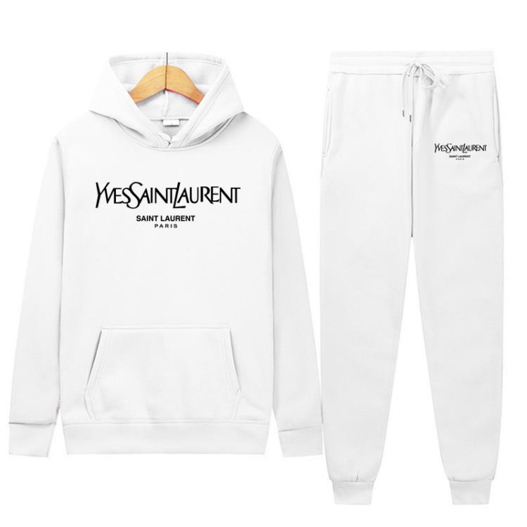 套裝 歐美秋冬季新款時尚男女休閒運動印花連帽-細節圖5