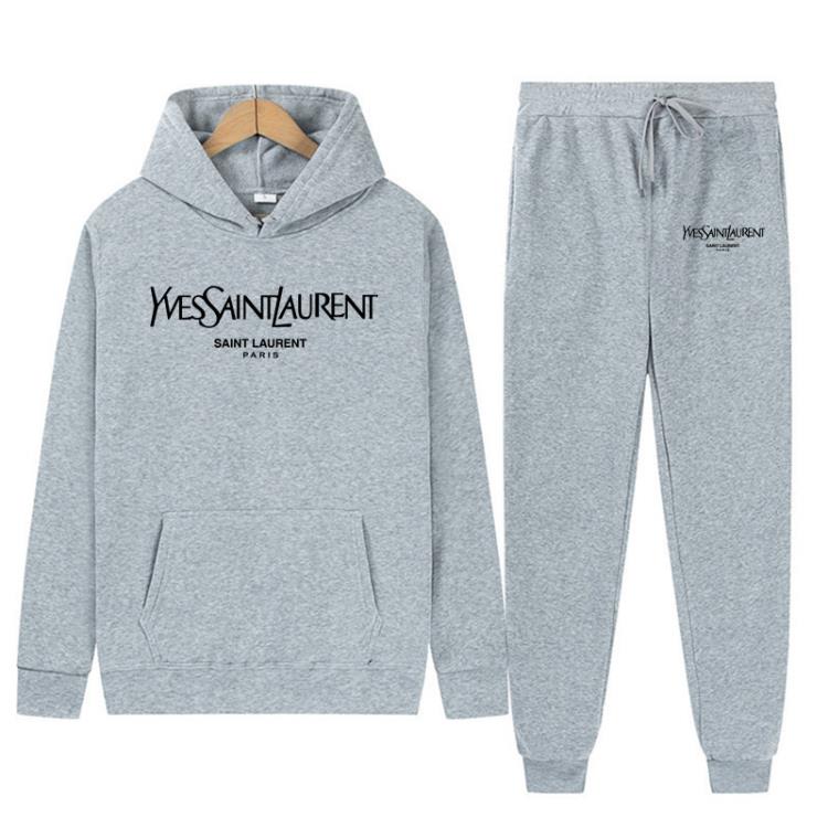 套裝 歐美秋冬季新款時尚男女休閒運動印花連帽-細節圖6