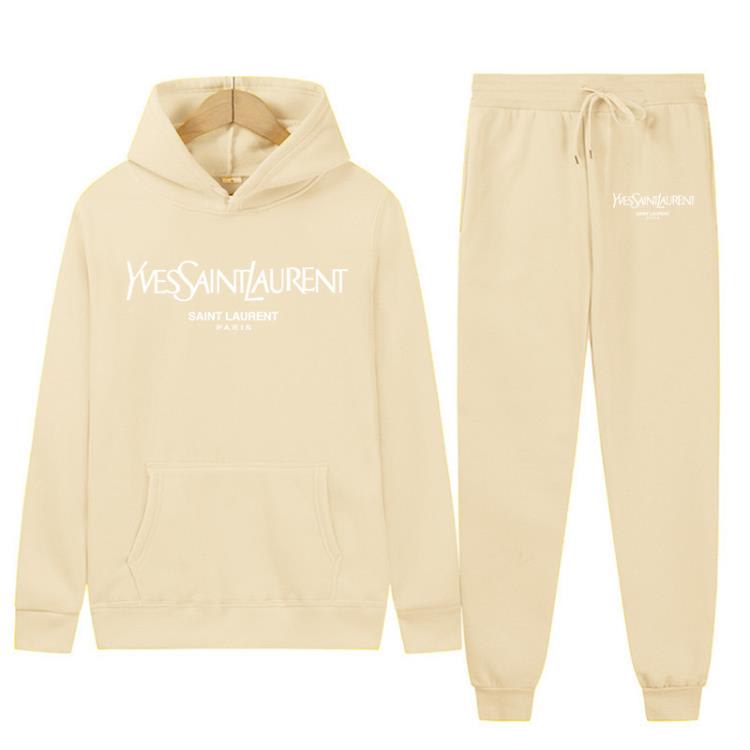 套裝 歐美秋冬季新款時尚男女休閒運動印花連帽-細節圖8