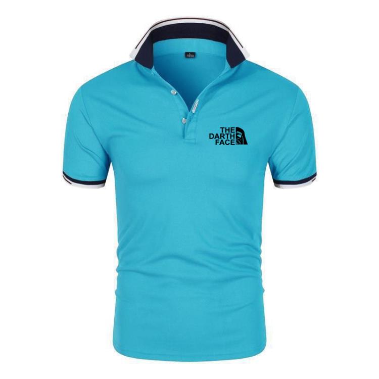 短袖polo衫 滌棉翻領拼色Polo衫批髮廣告衫工作服文化服印logo服-細節圖5