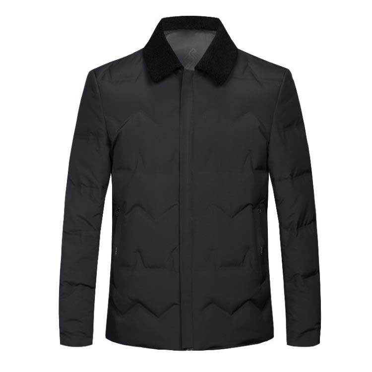 品牌冬季羽絨服男短款加厚保暖新款中年男士爸爸冬裝防寒休閒外套-細節圖5