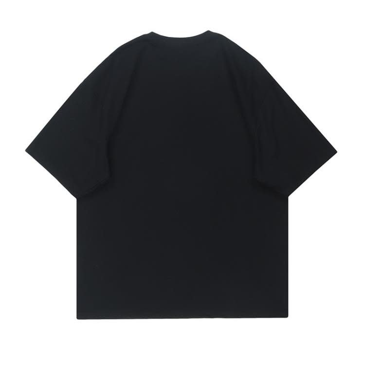 T-006時尚男裝休閒百搭insT恤2023春夏新款純棉圓領寬松顯瘦短袖-細節圖5