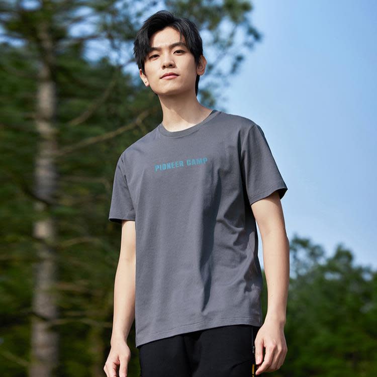 拓路者夏季男士t恤薄款圓領半袖冰氧吧涼感時尚T恤衫-細節圖2