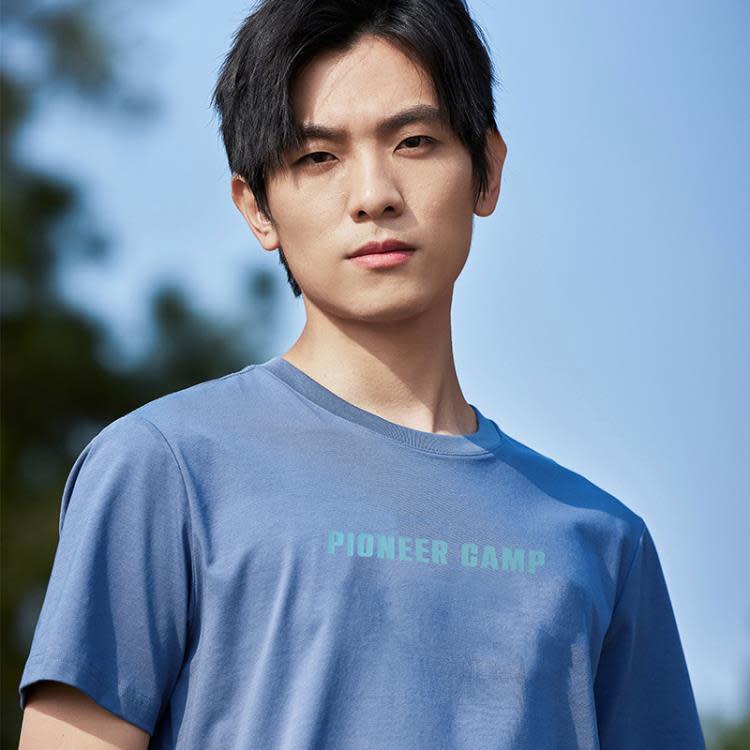 拓路者夏季男士t恤薄款圓領半袖冰氧吧涼感時尚T恤衫-細節圖3