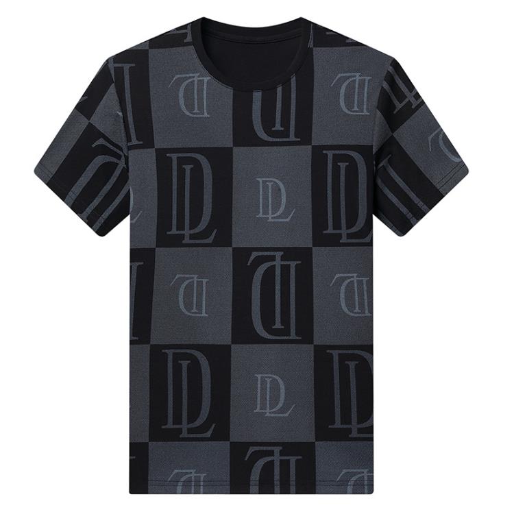 鴻玥2023夏季新款男士t恤短袖圓領迷彩圓領短袖休閒男裝批髮現貨-細節圖5