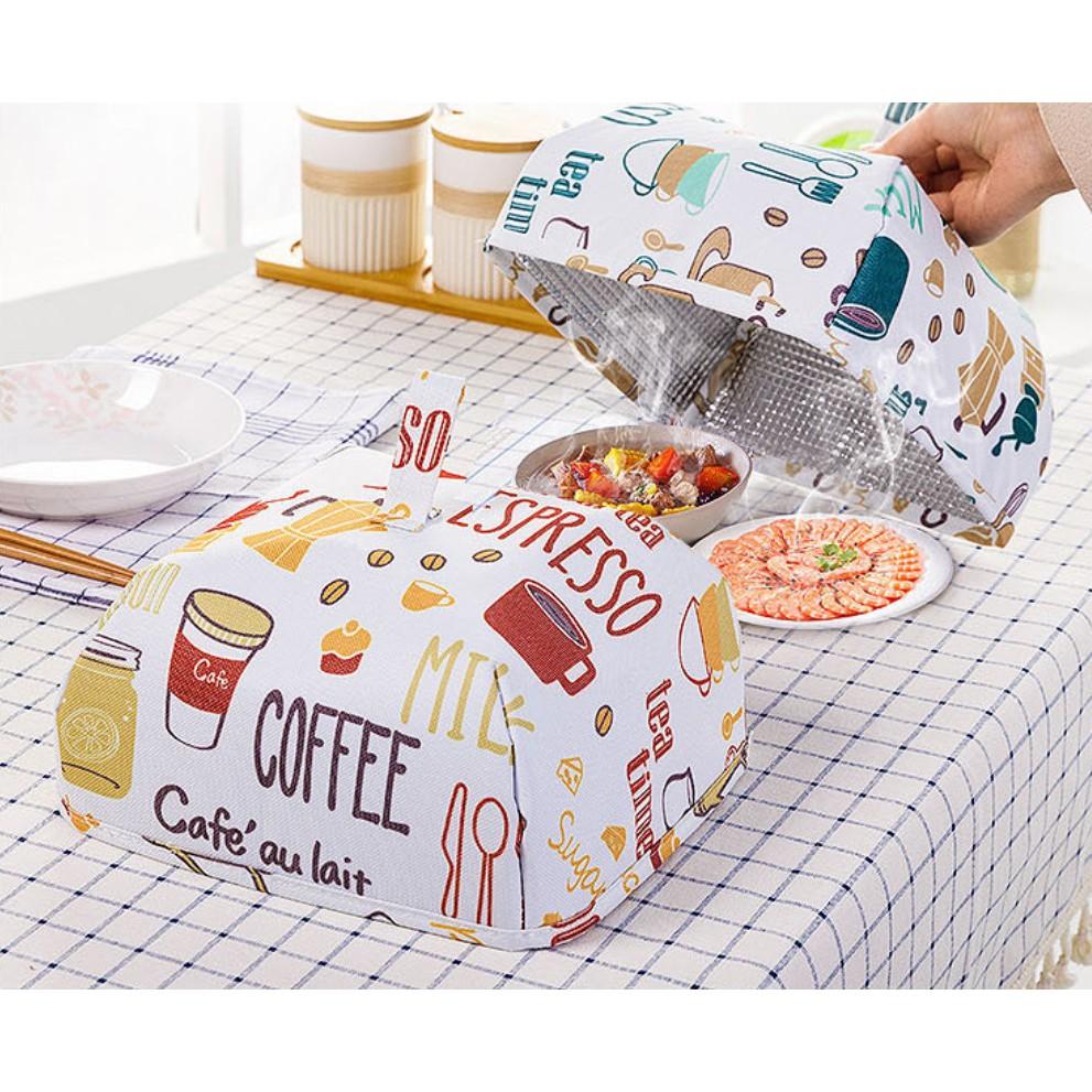 可折疊飯菜保溫罩(大款)(小款)菜罩/加厚鋁箔保溫保鮮/防蟲飯菜罩/保溫罩 安妮小舖-細節圖3