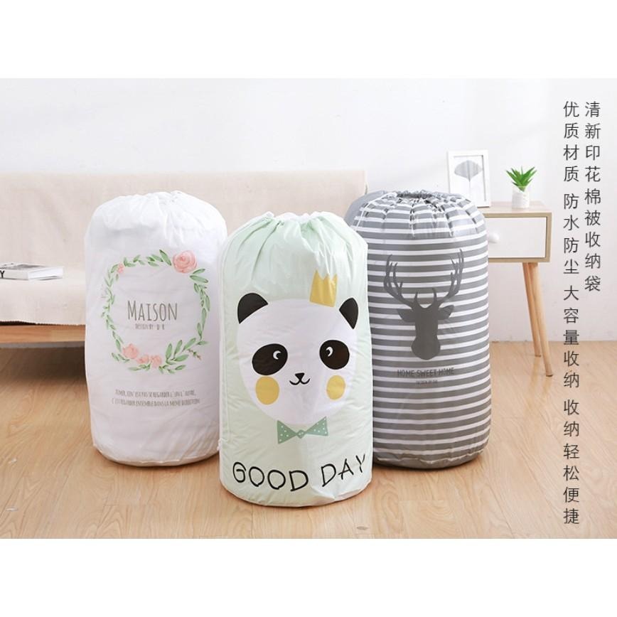 防潮束口棉被衣物收納袋防水被子衣物整理打包收納包 安妮小舖-細節圖2