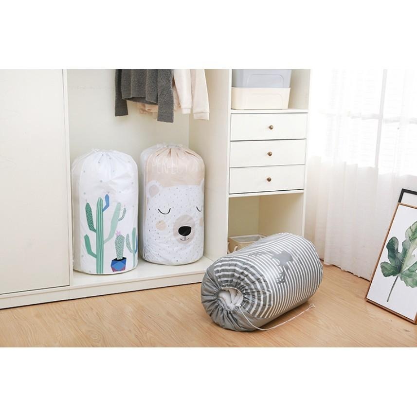 防潮束口棉被衣物收納袋防水被子衣物整理打包收納包 安妮小舖-細節圖3