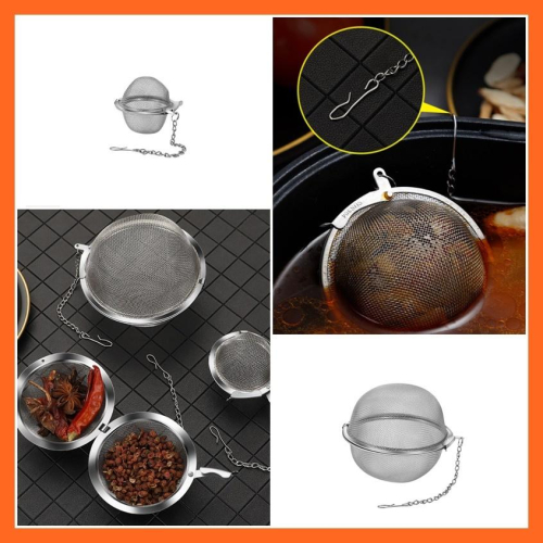 不銹鋼泡茶球 不鏽鋼調味球 過濾茶球 泡茶器 過濾調料 濾茶球 安妮小舖