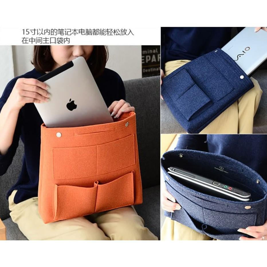 豎款包中包 高款毛氈包中包 收納包 內膽包 內襯包 琴譜包 購物袋包中包 帆布袋包中包 安妮小舖-細節圖5