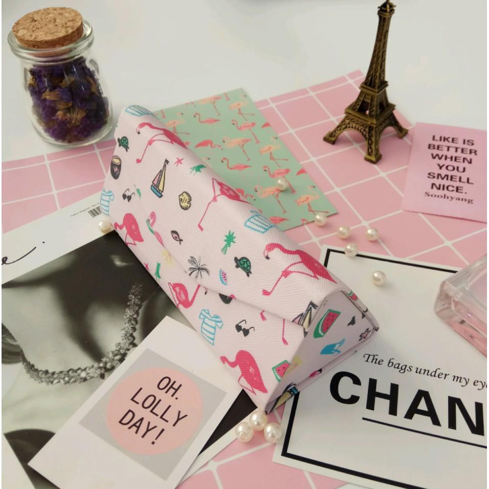 三角折疊眼鏡盒可折疊眼鏡盒立體眼鏡盒 安妮小舖-細節圖5