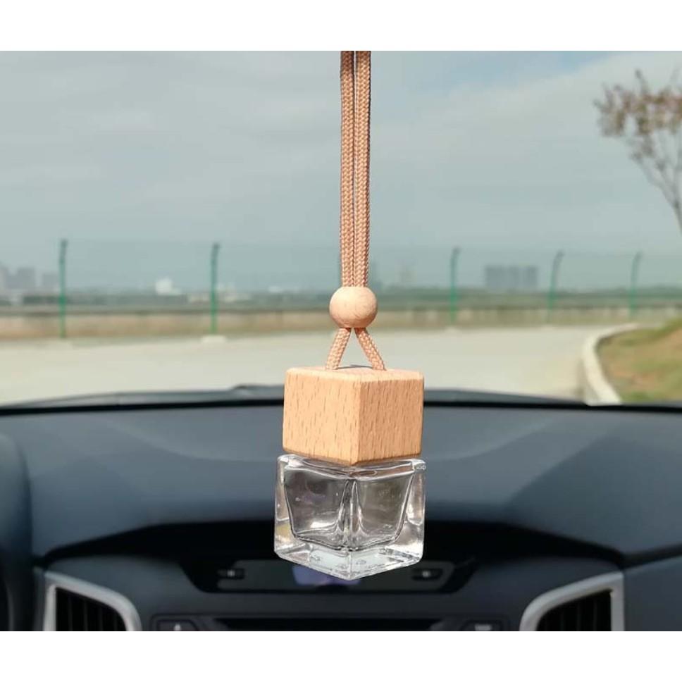 方形木蓋吊墜精油瓶/香氛瓶/ 木蓋精油擴香瓶 香水瓶吊飾 安妮小舖-細節圖2