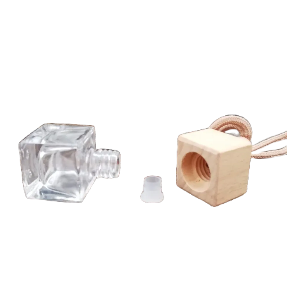 方形木蓋吊墜精油瓶/香氛瓶/ 木蓋精油擴香瓶 香水瓶吊飾 安妮小舖-細節圖4