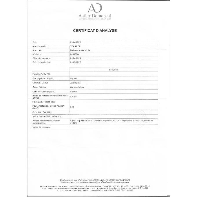 法國AD 有機葛羅索醒目薰衣草精油 茶樹精油 5ml/10ml/15ml/30ml 分裝分享瓶 擴香薰香精油安妮小舖-細節圖3