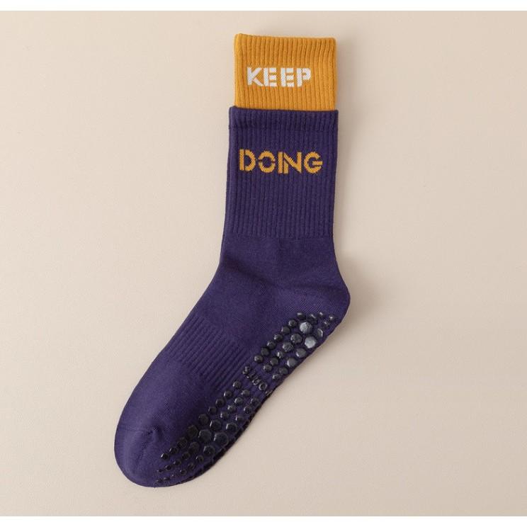 撞色瑜珈襪 止滑襪  瑜珈襪  止滑襪 女襪 中筒襪 足弓襪 中筒襪 防滑襪 地板襪 安妮小舖-細節圖6