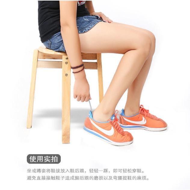 不鏽鋼鞋拔 撐鞋器 彎柄鞋拔 超長鞋拔(42cm) 攜帶式鞋拔(15cm) 安妮小舖-細節圖4